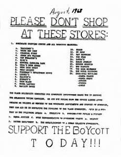 Economic Boycott Flyer - Selective Buying Campaign 1968-1969