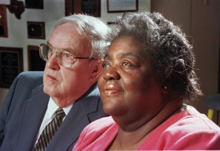 Ann and CP in 1996, still close friends. Image courtesy of the Durham Herald Sun